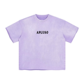 FADED PURPLE HEM BOXY TSHIRT