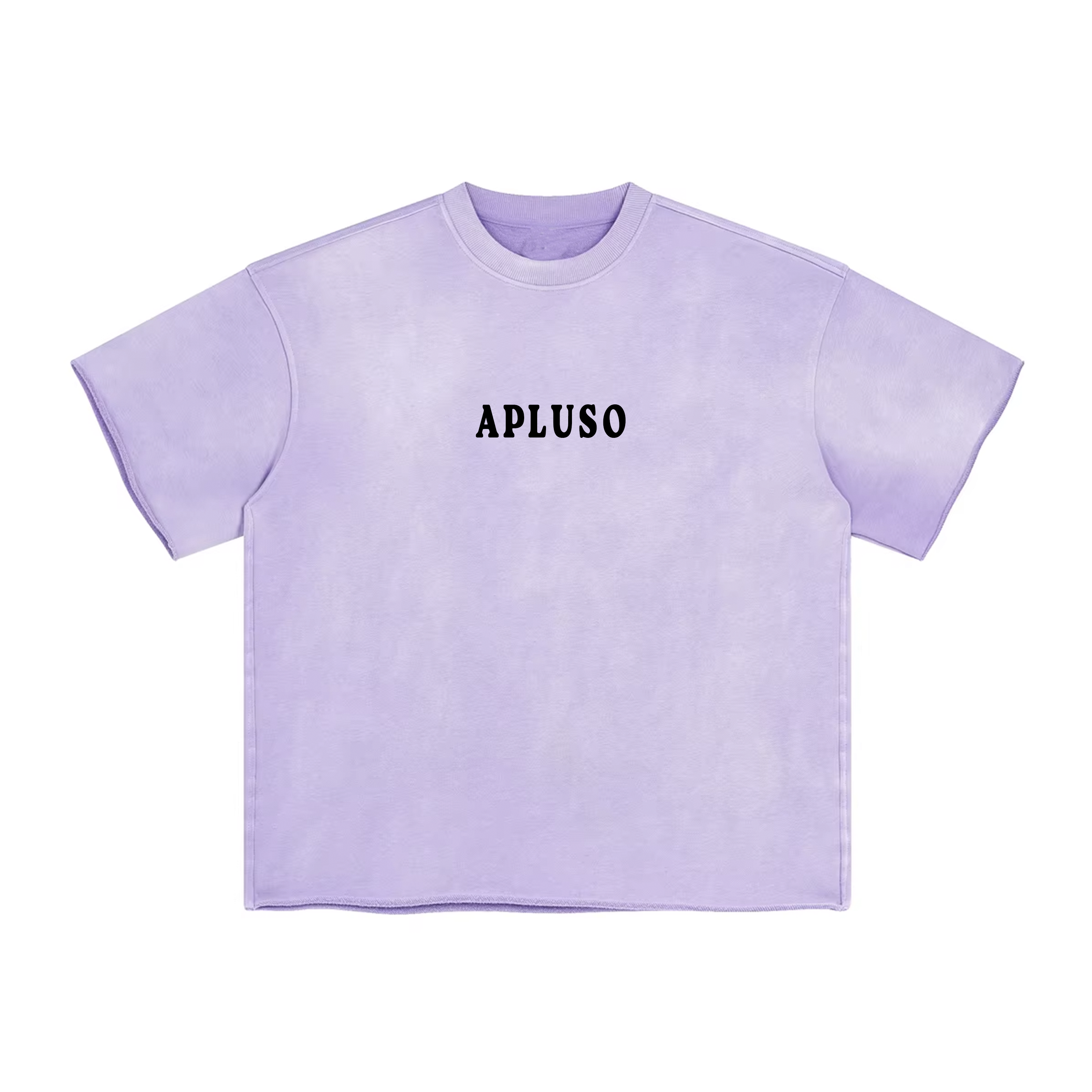 FADED PURPLE HEM BOXY TSHIRT