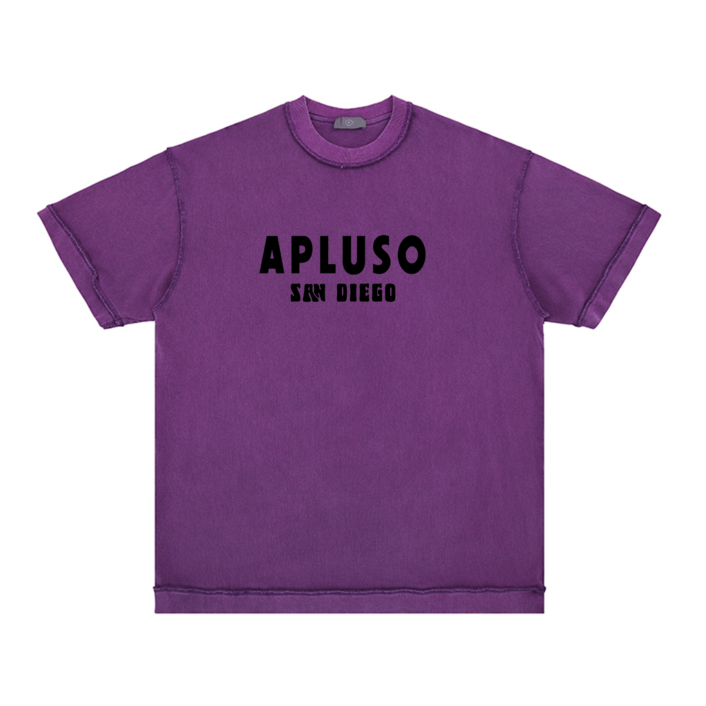 APLUSO SAN DIEGO - Reverse stitches Loose T shirt