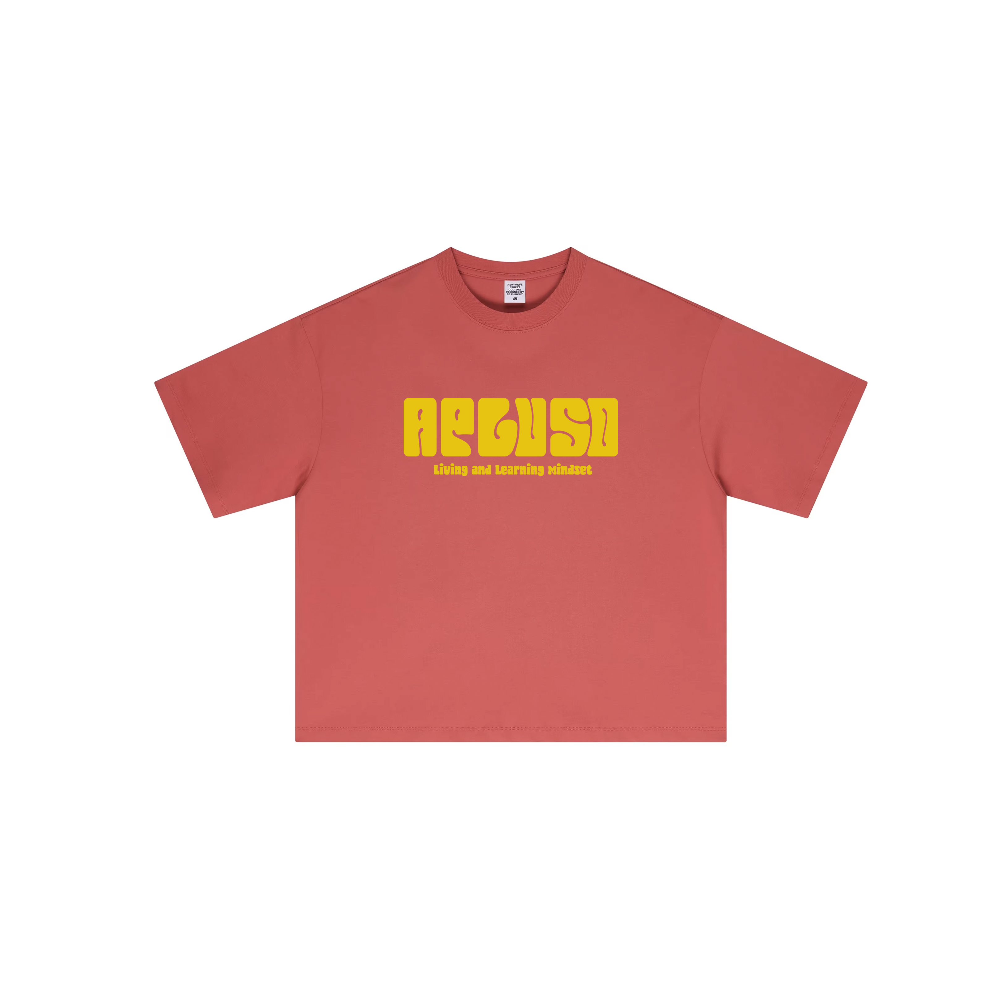 AplusO Puff Print - Boxy Red Tshirt