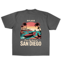 Heart of San Diego - VINTAGE FADED BLACK TSHIRT || AplusO Streetwear