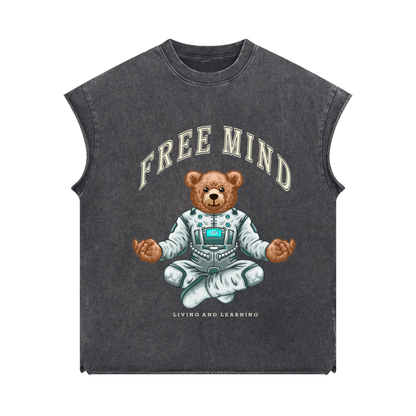 SLEEVELESS TANK TOP - DARK GREY