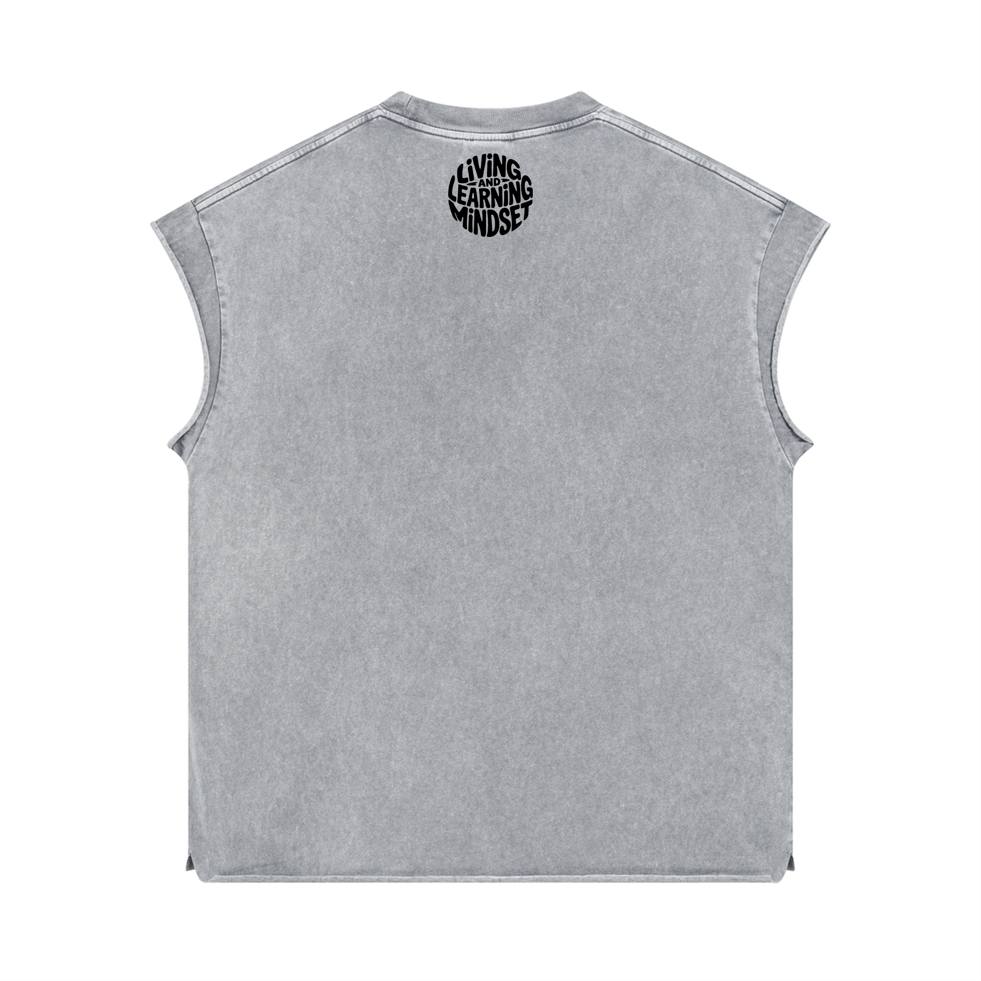 SLEEVELESS TANK TOP- LIGHT GREY
