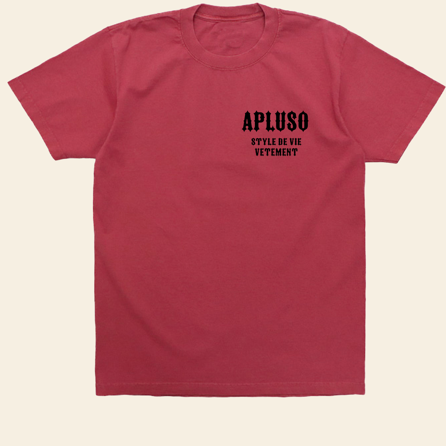 AplusO 3D EMBOSSED SIGNATURE OVERSIZED TEE